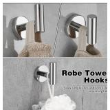 10pcs Bathroom Hardware Set, Brushed Nickel Bathroom Hardware Set, Including 16" Hand Towel Bars, Toilet Paper Holders, Towel Rings, Robe Towel Hooks