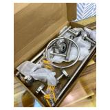 10pcs Bathroom Hardware Set, Brushed Nickel Bathroom Hardware Set, Including 16" Hand Towel Bars, Toilet Paper Holders, Towel Rings, Robe Towel Hooks