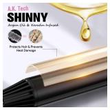 FARERY Long Barrel Curling Iron 1 Inch, Ceramic Curling Iron for Thin Hair, Infused Argan Oil & Keratin, Long Lasting Styling, 11 Adjustable Temp