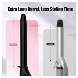 FARERY Long Barrel Curling Iron 1 Inch, Ceramic Curling Iron for Thin Hair, Infused Argan Oil & Keratin, Long Lasting Styling, 11 Adjustable Temp