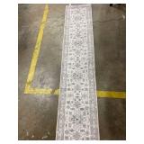 2x10 Washable Kitchen Runner Rug Boho Vintage Non-Slip Carpet Runner for Hallway, Entryway, Bedroom & Bathroom Soft Low-Pile Thin Area Rug with Rubber Backing (Beige,2x10)