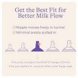 Lansinoh Signature Pro Portable Double Electric Breast Pump with LCD Screen | 3 Power Modes, 25mm Flanges, 2 Bottles, 1 Slow Flow Nipple, & Carry Bag