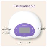 Lansinoh Signature Pro Portable Double Electric Breast Pump with LCD Screen | 3 Power Modes, 25mm Flanges, 2 Bottles, 1 Slow Flow Nipple, & Carry Bag