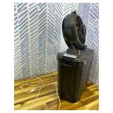 Portable Misting Fan with 11L Large Bucket for Outdoor Patios, 20000mAh Battery Operated Camping Fan with Hanging & Lighting, 3 Speed & 3 Spray Outlets, Rechargeable Fans for Fishing Garden