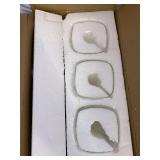 3-Lights Bathroom Vanity Light Fixtures, Modern Black Vanity Lights Over Mirror with Clear Glass Shade for Bathroom, Wall Mounted Lamp for Bedroom Hallway Living Room