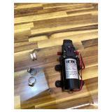 12 Volt Diaphragm Pump 5LPM 1.35 GPM 116PSI Self Priming Sprayer Pump 12V DC Fresh Water Diaphragm Pressure Pump for RV Camper Marine Boat Lawn (60W)