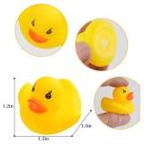 50-Pieces Float & Squeak Mini Rubber Duck Baby Bath Ducky Sound Shower Toys for Kids