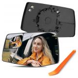 Driver Side Mirror Replacement for Chevrolet Chevy Silverado/GMC Sierra 1500 2500 3500HD Pickup, 2019 2020 2021 2022 2023, Left Side View Mirror Glass with Power Heated