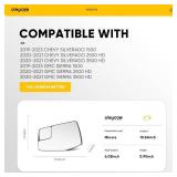 Driver Side Mirror Replacement for Chevrolet Chevy Silverado/GMC Sierra 1500 2500 3500HD Pickup, 2019 2020 2021 2022 2023, Left Side View Mirror Glass with Power Heated