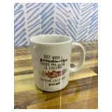 DHQH Birthday Gifts for Grandma from Granddaughter Grandson, Best Grandma Thanksgiving Ideas Gifts Basket Set with 11oz Coffee Mug Socks