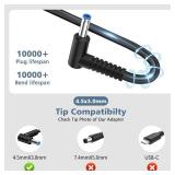 DJW Charger Compatible with HP Laptop Computer 45W Smart Blue Tip Power Adapter