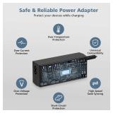 DJW Charger Compatible with HP Laptop Computer 45W Smart Blue Tip Power Adapter