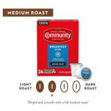 Community Coffee Breakfast Blend 72 Count Coffee Pods, Medium Roast, Compatible with Keurig 2.0 K-Cup Brewers, 12 Count (Pack of 6)
