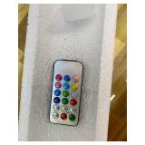 Striped Black White Flameless Flickering Candles Led Flameless Candles with Remote for Decor 4" 5" Set of 2