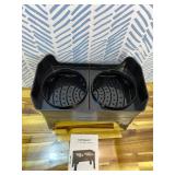 URPOWER 3-in-1 Elevated Dog Bowls - Mess Proof Double Deck 4 Height Adjustable Raised Stand with 2 Stainless Steel Food Bowls & Licking Plate for Small, Medium & Large Dogs