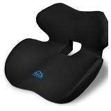 Ergonomic Memory Foam Seat Cushion for Office Chair, Car Seat, Gaming Chair, Dining Chairs| Sciatica, Tailbone & Coccyx Pain and Pressure Relief | Lumbar & Lower Back Support | Orthopedic Design