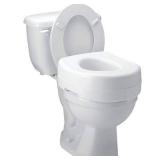 Carex Raised Toilet Seat - White