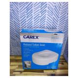 Carex Raised Toilet Seat - White