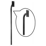 Universal Heavy Duty Aluminum 66 Height Burial Gooseneck Pedestal Post Gate Opener Wired Wirelss Keypad Mount, Compatible with Ghost Controls Mighty Mule CO-Z Topens Keypad