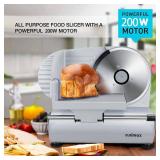 Retails for $120! Meat Slicer, CUSIMAX Electric Deli Food Slicer with Two 7.5