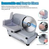 Retails for $120! Meat Slicer, CUSIMAX Electric Deli Food Slicer with Two 7.5