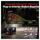 Retails for $162! High Power Ultrasonic Mouse Repellent, Plug-in and Bionic Cat-Call Rodent Detterent, Pest Repellent for Buildings, Garages, Attics, Warehouse, Restaurant, Supermarket, Coverage up to