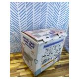 Swivel Baby Bath Seat, Openable Armrest and 360 Rotatable Baby Bath Seat for Babies 6 Months & up, Baby Bath Mat/Rinse Cup/Brush/Baby Shower Cap Included, White