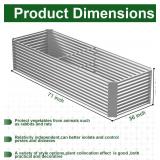 Retails for $115! 2 Pack 6x3FT Tall Galvanized Raised Garden Bed Outdoor,Metal Garden Bed for Vegetables,Steel Raised Beds for Gardening,Above Ground Garden Box for Flower-H2M