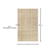 Hiro Hand Woven Chunky Jute Ivory 4 ft. X 6 ft. Area Rug