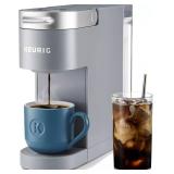 Keurig K-Iced Plus Single-Serve Coffee Maker, Brews Iced Coffee, Fits Travel Mug, Removable Water Reservoir, Artic Gray (Renewed)