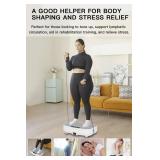 Vibration Plate Exercise Machine, Power Waver Vibration Plate Platform for Lymphatic Drainage Whole Body Vibration Plate Machine Helps Weight Loss Shaping 330lbs