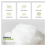 Wicker Chair Cushions, Waterproof Outdoor Loveseat Cushions for Patio Furniture, 3 Pieces Wicker Furniture Cushions, 1 Loveseat and 2 U-Shaped Cushions, Black