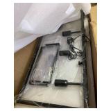 Retails for $270! IKK Modern Rectangle Black Crystal Chandeliers for Dining Room, 42" Large Rectangular Water Ripple Glass Island Light Fixture, Linear Farmhouse Lighting for Kitchen Island, Living Ro