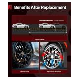 Torchbeam 31543 Drilled and Slotted Disc Brake Rotor Fit for 2012-2014 F-orte5, 2010-2013 Forte 2.0L, 2010-2011 Soul 2.0L. 1pcs Front Disc Brake Rotor