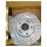 Torchbeam 31543 Drilled and Slotted Disc Brake Rotor Fit for 2012-2014 F-orte5, 2010-2013 Forte 2.0L, 2010-2011 Soul 2.0L. 1pcs Front Disc Brake Rotor