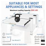 Retails for $160! Royxen Washer and Dryer Pedestals Heavy Duty Metal Laundry Pedestal 29", Washer Dryer Pedestal Extra Big Screws for Anti-Vibration, Basket Shelf, 800lbs Capacity, White