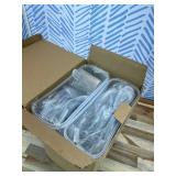 PRAKI Large Dry Food Storage Containers with Lids, 6PCS Airtight Cereal Containers Storage Set, Leak-proof Canister Set for Kitchen Pantry Organization with 20 Labels & Marker (4L Black)