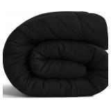 NTBAY Alaskan King Comforter - Down Alternative Comforter Duvet Insert, All Season Bedding Quilted Duvet Insert with Corner Tabs, Machine Washable, Black