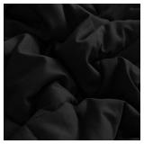 NTBAY Alaskan King Comforter - Down Alternative Comforter Duvet Insert, All Season Bedding Quilted Duvet Insert with Corner Tabs, Machine Washable, Black