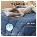 Retails for $109! Bedsure Comforter Duvet Insert - Quilted Comforters Queen Size, All Season Duvet, GentleSoft Down Alternative Bedding, 104 x 96 Alaskan King