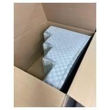 Vfrog Dog Stairs for Small Dogs,17.5" H,4-Step Dog Steps Ramp for Bed and Couch with High Density Foam,Non-Slip Pet Steps for Dogs and Cats,Pet Stairs with a Washable Cover,Grey