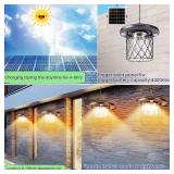 HULPPRE 3000lm Solar Shed Light,Daytime or Night,Classic Metal Solar Lights Indoor&Outdoor with E27 Bulb,Cool or Warm White,5 Modes Barn,Chicken Coop Light,Pendant Lamp for Patio,Garden,Yard,Gazebo