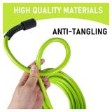 Hourleey Pressure Washer Hose 30 FT, 3600 PSI Flexible Kink Resistant Power Washer Hose Replacement, Pressure Hose Extension with 1/4" Quick Connect, Green