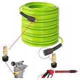 Hourleey Pressure Washer Hose 30 FT, 3600 PSI Flexible Kink Resistant Power Washer Hose Replacement, Pressure Hose Extension with 1/4" Quick Connect, Green