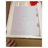 Tempered Glass Side Tables Set of 2 Acrylic End Table with 2 Storage Shelve transparent Bedside simplicity clear 2-Tier Nightstands small Spaces Office Bedroom Living Room Study Transparent ET-008TR