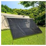 Dulepax RV Awning Shade Screen with Zipper 8