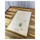 MCS Foundation 12x18 Poster Frame Traditional Brass, Vertical & Horizontal Wall Hanging Large Picture Frame for Photos, Posters & Art Prints (1-Pack)