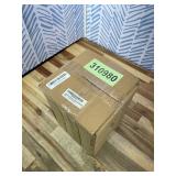 Small Metal Trash Can Wastebasket, Decorative Honeycomb Garbage Can Waste Basket, Modern Farmhouse Round Trash Bin for Bathroom, Bedroom, Kitchen and Office (Gold)