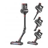 Cordless Vacuum Cleaner with Back-Saving&Self-Standing,Upright Vacuum Cleaners for Home,Anti-Tangle,Powerful Suction,Stick Vacuum Cordless Rechargeable for Hard Floors,Carpets,Pet Hair,Car