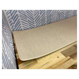 Kitchen Mats for Floor, Super Absorbent Kitchen Rugs Non Slip Washable, Soft Imitation Linen Braided Kitchen Runner Rug, Standing Mat Kitchens Sink Mat, Easy to Clean, Beige 17x30